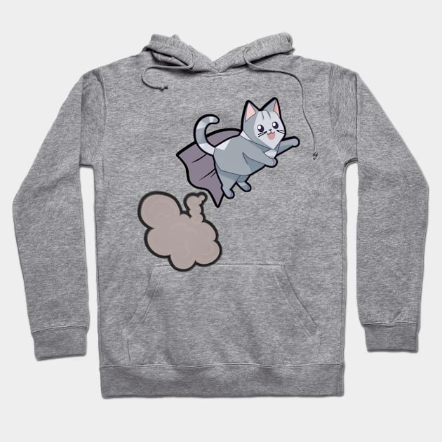 Farting Cat Hoodie by mieeewoArt